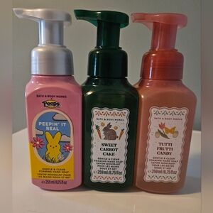 EASTER Bath & Body Works Foaming Soap Trio INCLUDES *Peeps*